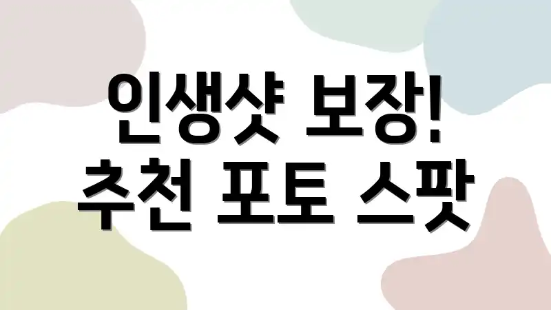 인생샷 보장! 추천 포토 스팟